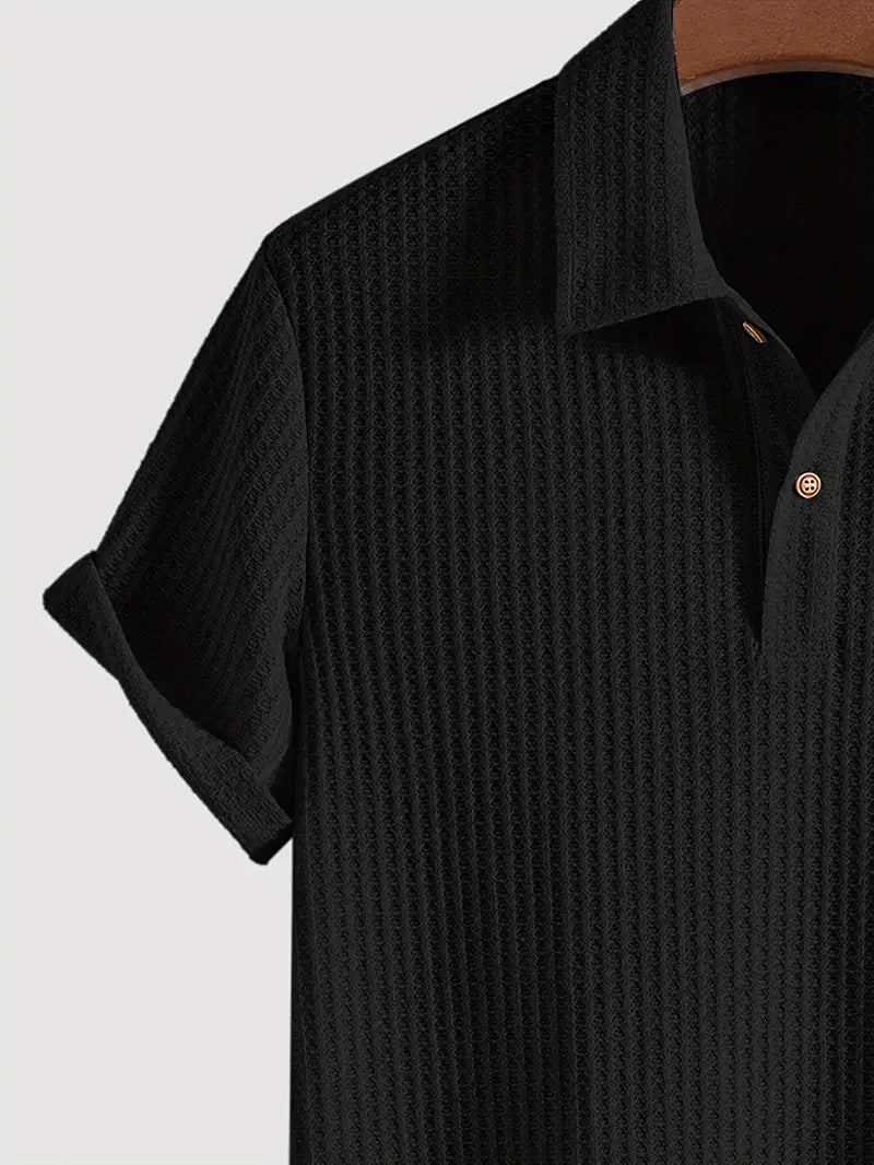 Men's Casual Polo Shirt Cotton Blue