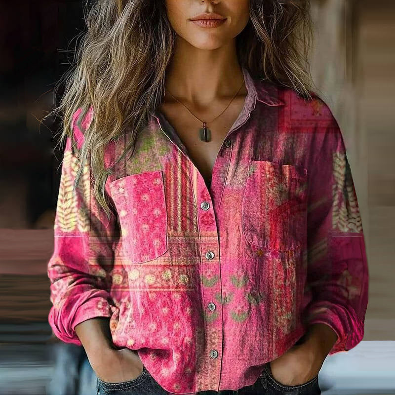 Women's Casual Button Front Blouse