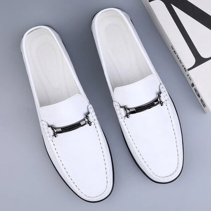 Men's Slip-On Loafers Formal Leather Black