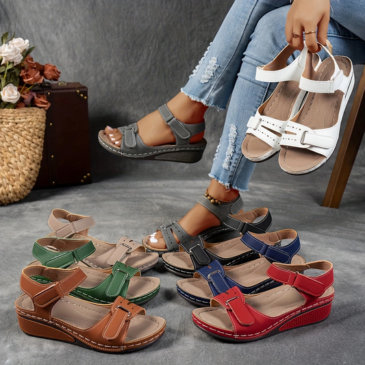 Women's Platform Wedge Sandals Cushioned - Fashinoza