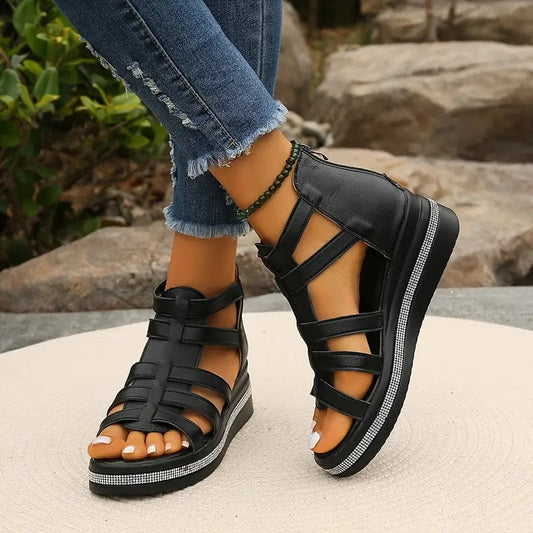 Women's Rhinestone Sandals Comfortable - Fashinoza