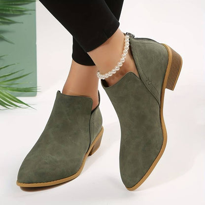 Women's Suede Boots - Fashinoza