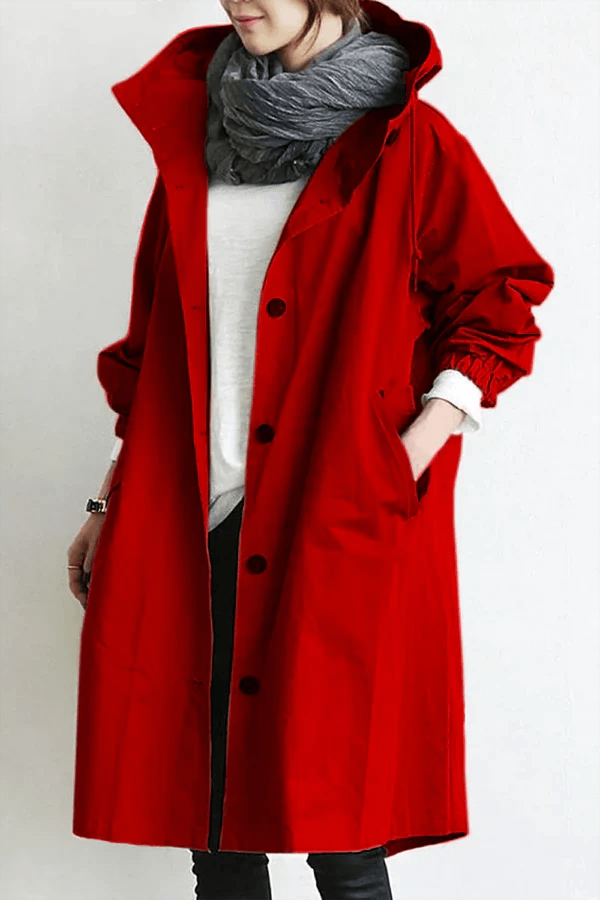 Women's Waterproof Rain Cape Lightweight Breathable Jacket