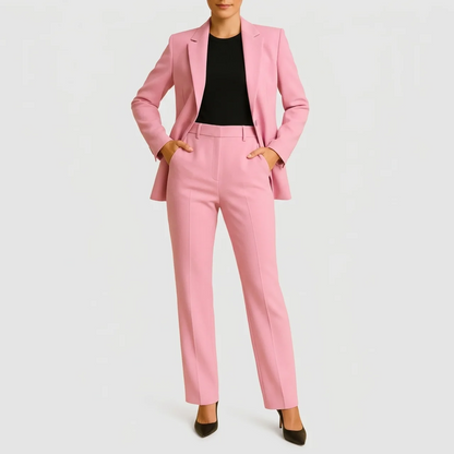 Aurelyne | Women’s Structured Blazer & Pleated Pants Set