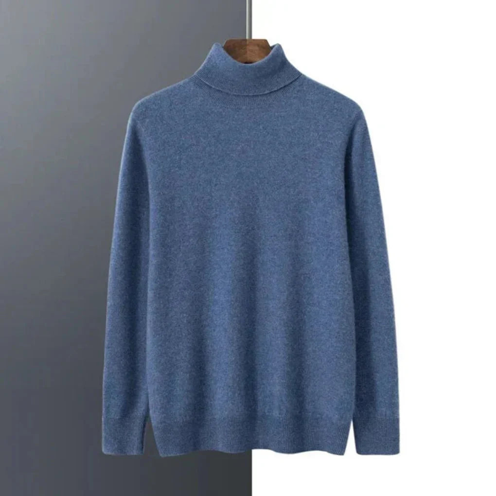 Men's Turtleneck Sweater Elegant Layered - Fashinoza