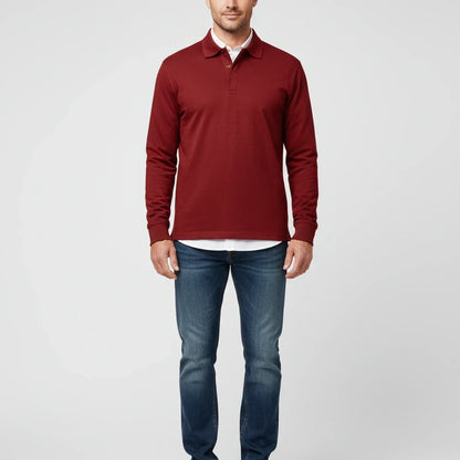 Liam | Men's Spring Long-Sleeve Polo Shirt