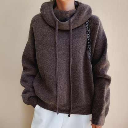 Women's Faux Fur Trimmed Coat Warm Beige