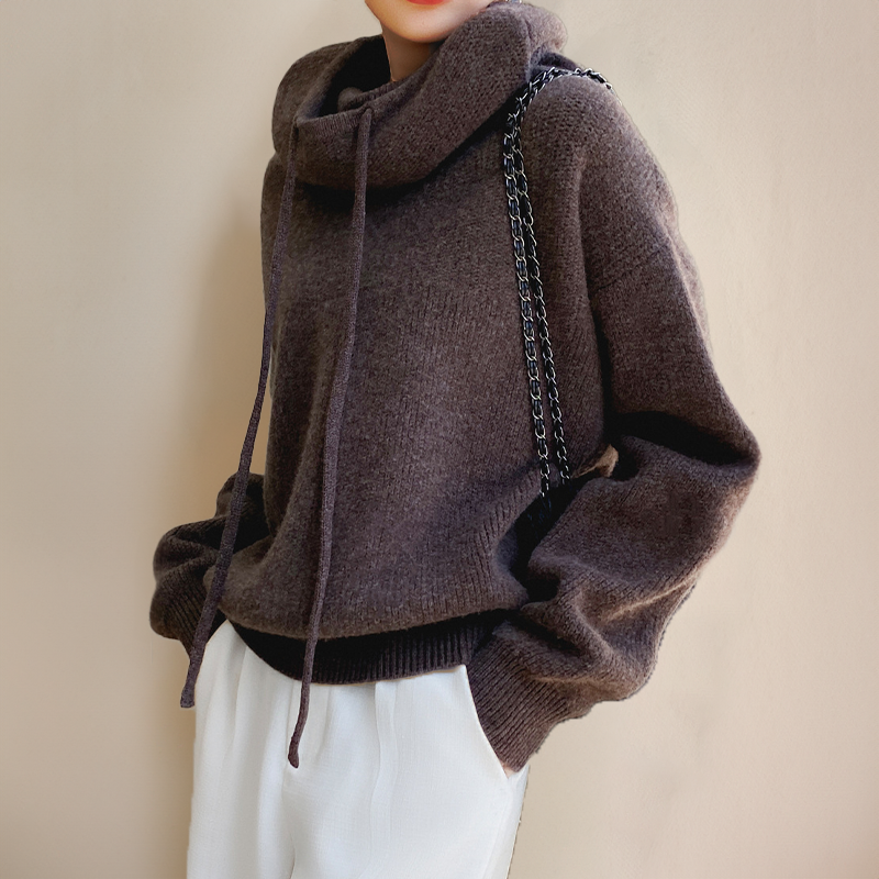 Women's Faux Fur Trimmed Coat Warm Beige