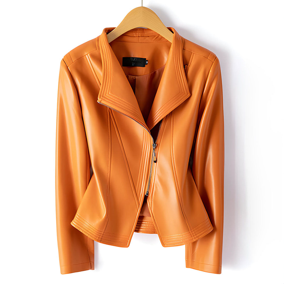 Madona Women's Sheepskin Leather Moto Jacket