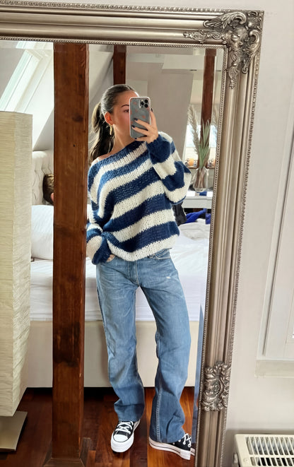 Women's Asymmetrical Long Sleeve Sweater Textured
