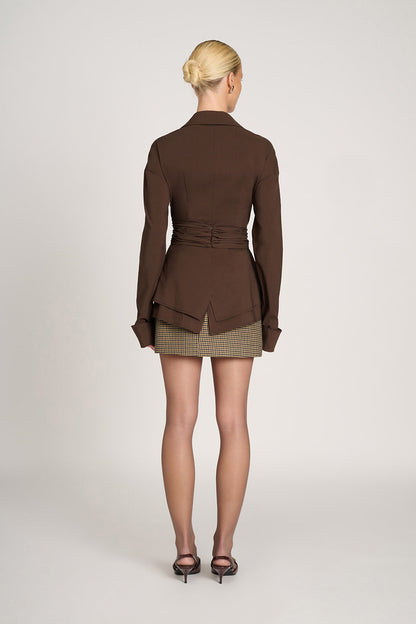 Women's Wrap Collar Shirt