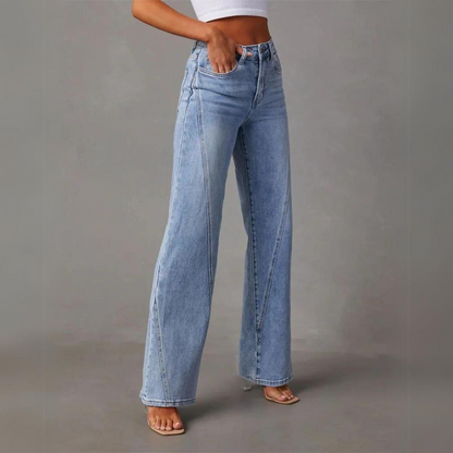 Women's High Waist Straight Leg Pants