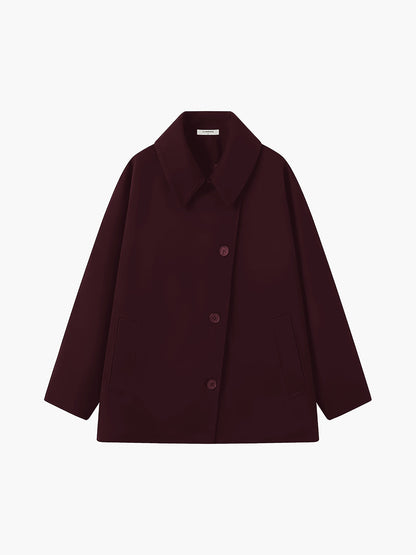 Women's Notched Collar Button Jacket