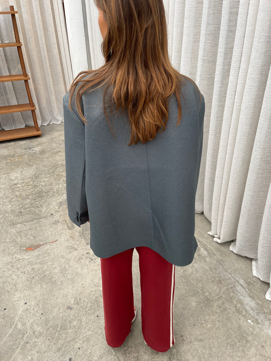 Women's Single Button Jacket Notched Lapel