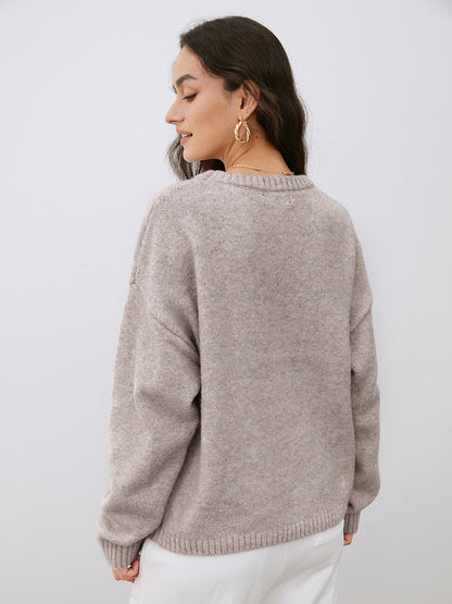 Women's Round Neck Knit Sweater