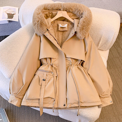 Women's Faux Fur Hood Winter Jacket