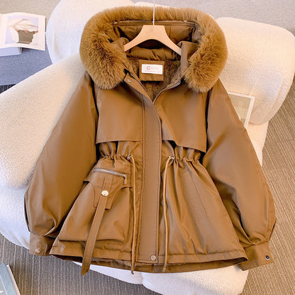 Women's Faux Fur Hood Winter Jacket