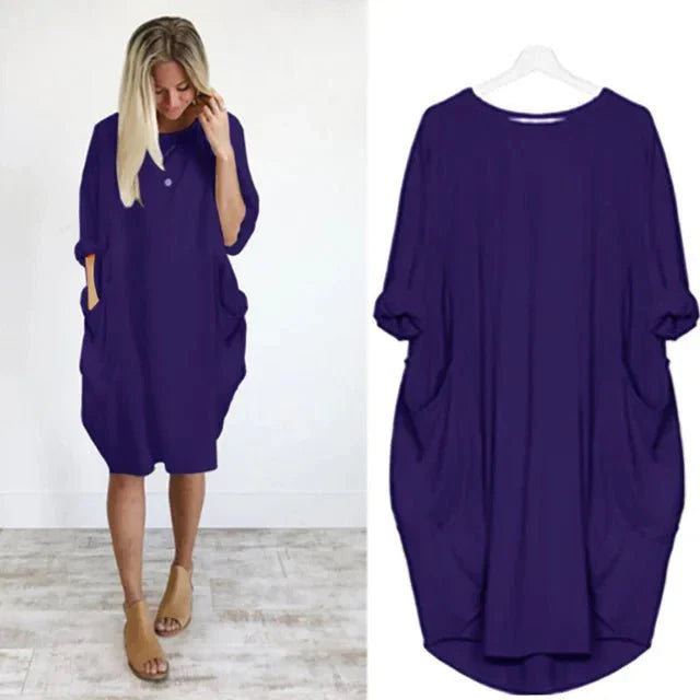Elegant Women's Pocket Dress