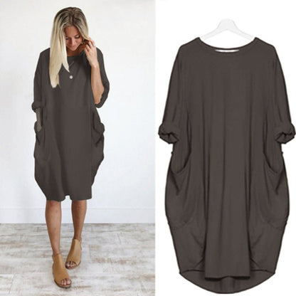 Elegant Women's Pocket Dress