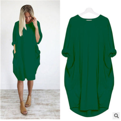 Elegant Women's Pocket Dress