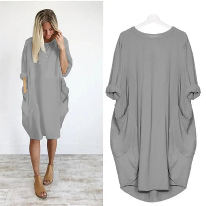 Elegant Women's Pocket Dress