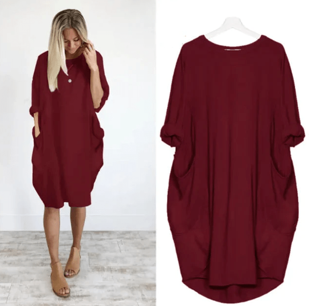 Elegant Women's Pocket Dress
