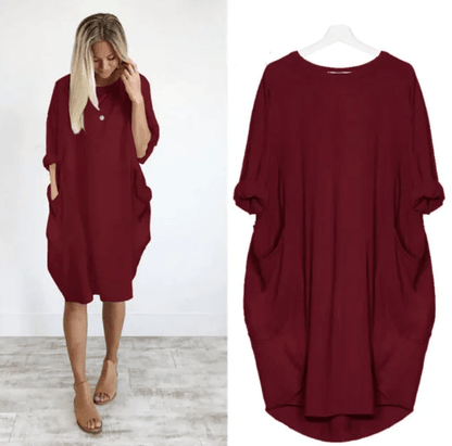 Elegant Women's Pocket Dress