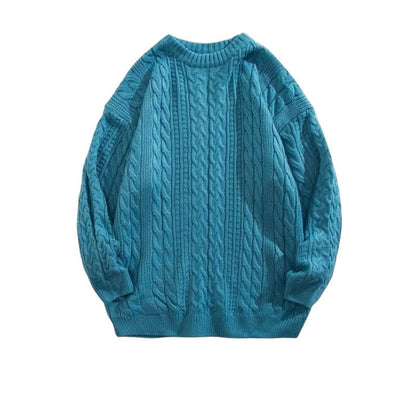 Men's Cable Knit Sweater - Fashinoza