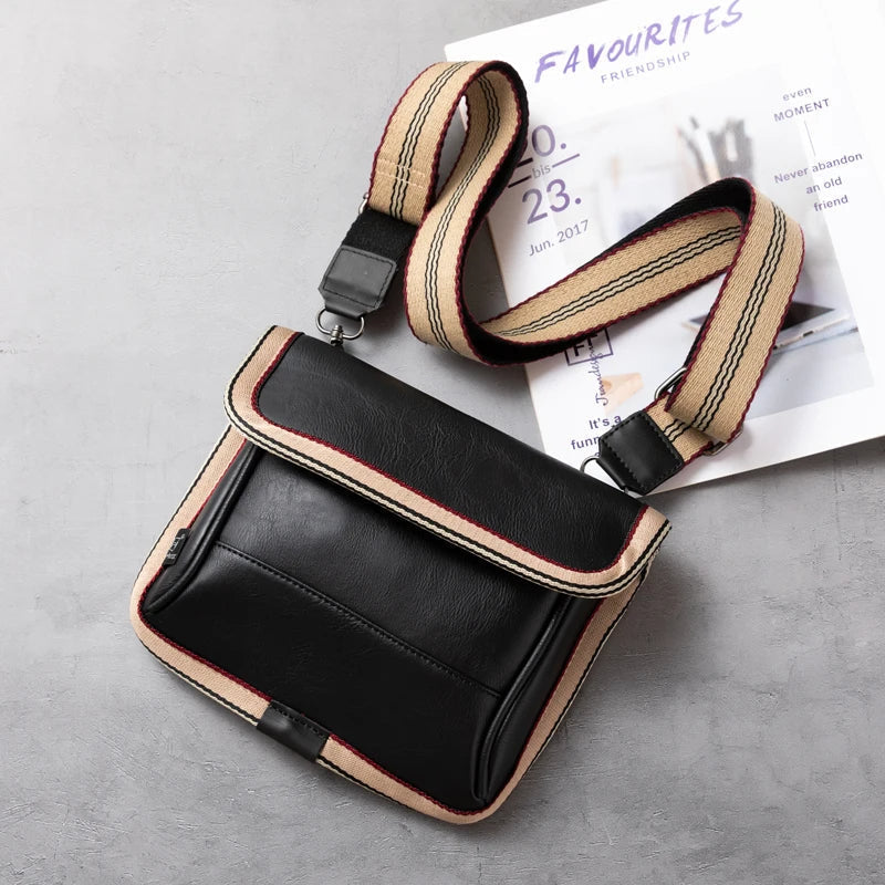 Men's Striped Sling Bag Casual - 
Fashinoza