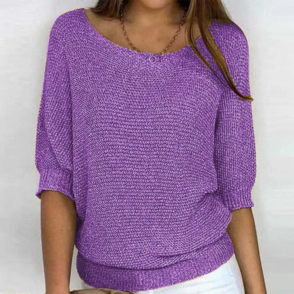 Women's Breathable Knit Sweater Lightweight Summer
