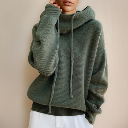 Women's Faux Fur Trimmed Coat Warm Beige - Fashinoza