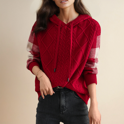 Leonie | Cozy Hooded Knit Sweater