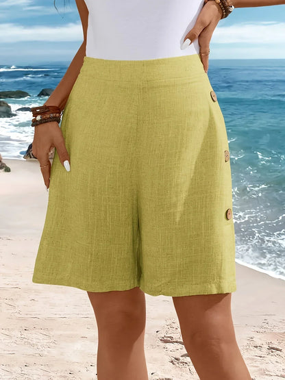 Women's Button Shorts Comfortable