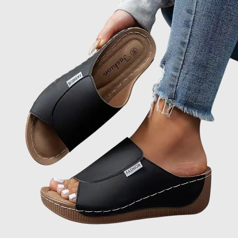 Women’s Platform Slide Sandals Open Toe