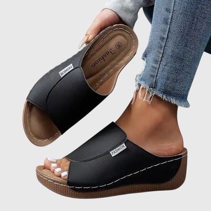 Women’s Platform Slide Sandals Open Toe