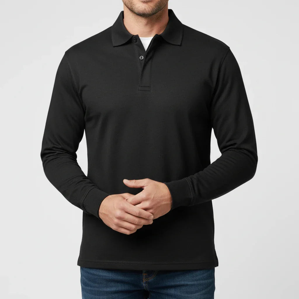 Liam | Men's Spring Long-Sleeve Polo Shirt