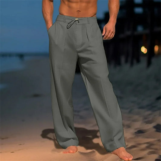 Mason Men's Relaxed Summer Trousers - 
Fashinoza
