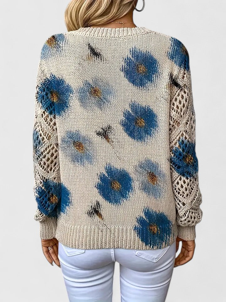 Women's Floral Pattern Sweater