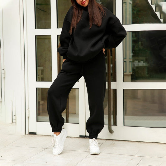 Women's Relaxed Fit Hoodie Sweatpants Set - Fashinoza