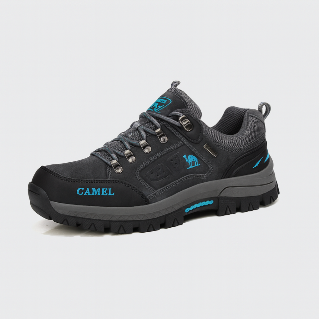 Men's Hiking Shoes Waterproof Rugged Trail Brown - Fashinoza