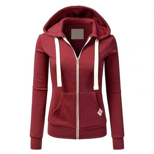 Women's Full Zip Fitted Hoodie - Fashinoza