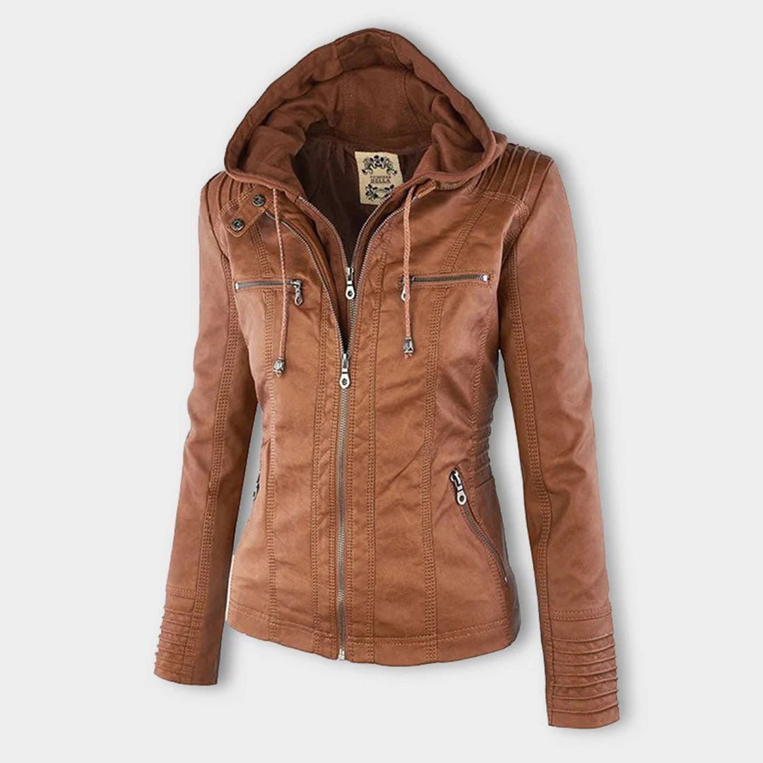 Delilah Women's Fitted Hooded Jacket - Fashinoza