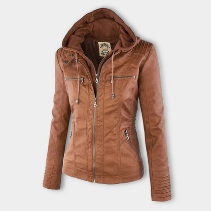 Delilah Women's Fitted Hooded Jacket - Fashinoza
