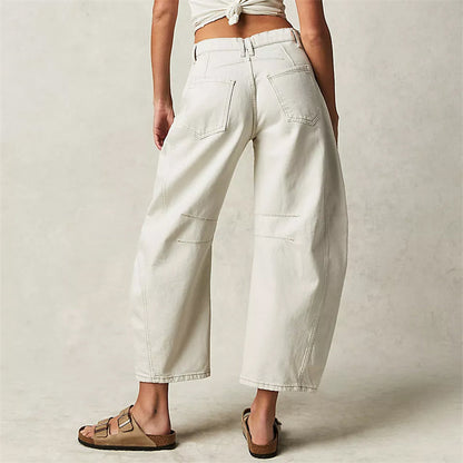 Women's High Waist Relaxed Fit Denim Jeans