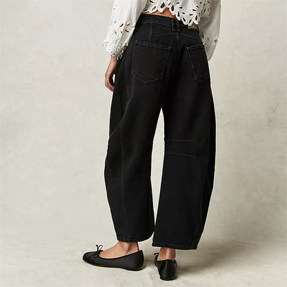 Women's High Waist Relaxed Fit Denim Jeans