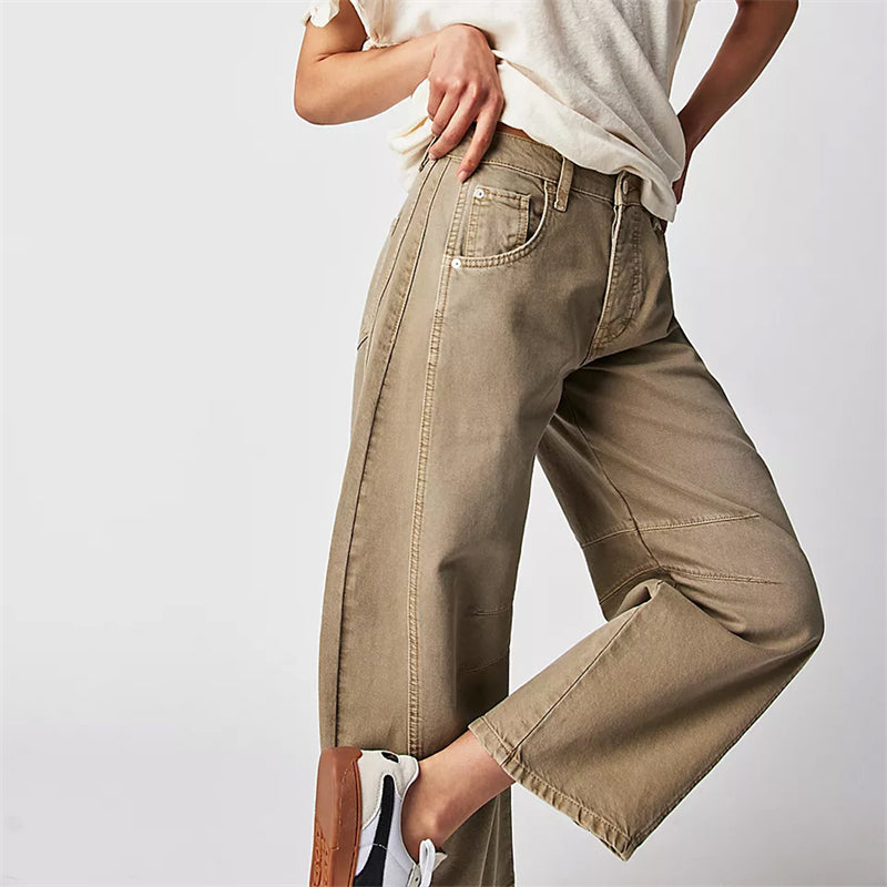 Women's High Waist Relaxed Fit Denim Jeans