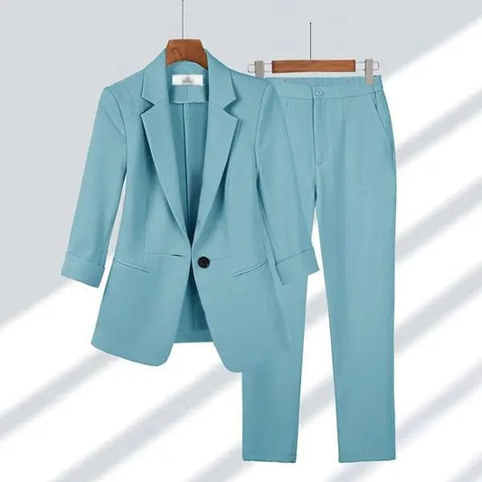 Cove Women's Suit Jacket And Pants Ensemble - 
Fashinoza