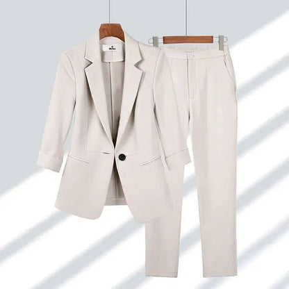 Womens Elegant Jacket Pants Suit