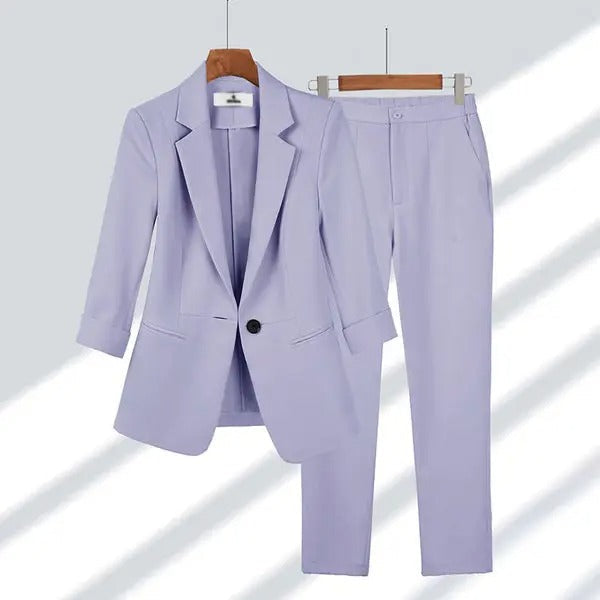 Womens Elegant Jacket Pants Suit