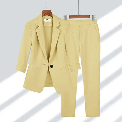 Womens Elegant Jacket Pants Suit